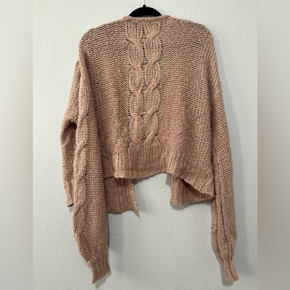 Almost Famous Pink Chunky Knit Cardigan - Picture 2 of 4